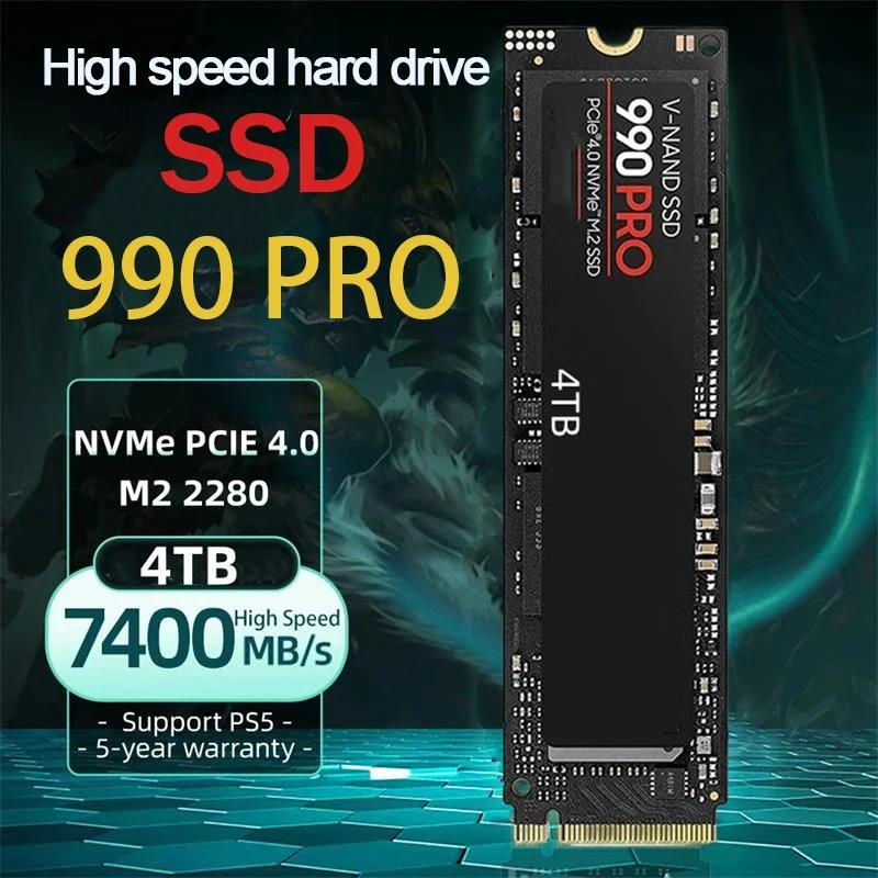 SSD  ָ Ʈ ũ, SSD HDD, Ps5 Ʈ ũž, 4TB, 2TB, Drive990 Pro, M.2 2280, PCl-E 4.0, 7400 MB/s
